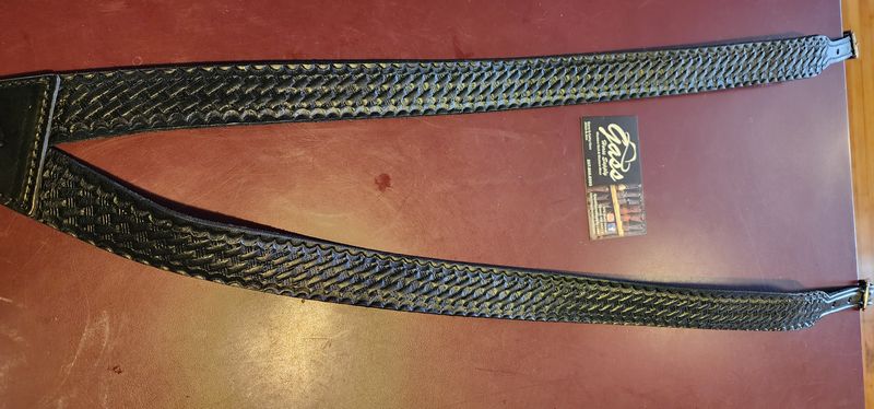 Western Pant Gallus/Suspenders - Amish Leather Suspenders 