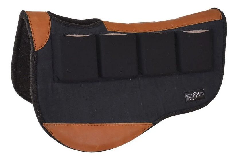 Multi-Fit 4 Ranch Pro Trail Contour Wool Pad, Color: Black Duck Canvas