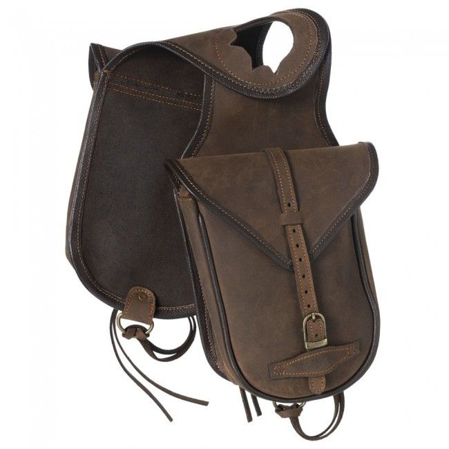 Soft Leather Horn Bag, Color: Brown