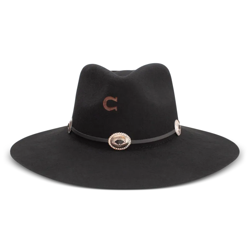 Charlie 1 Horse Traveler Felt Hat - Black