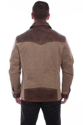 Men's Scully Denim and Leather Jacket