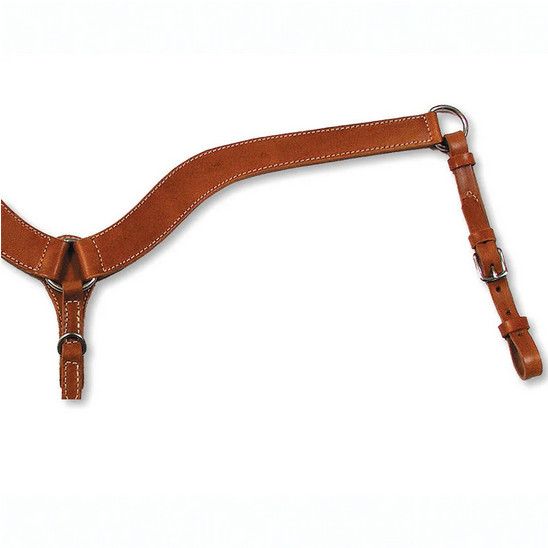 Circle Y No Choke Tapered Smooth Breast Collar, Color: Reg Oil