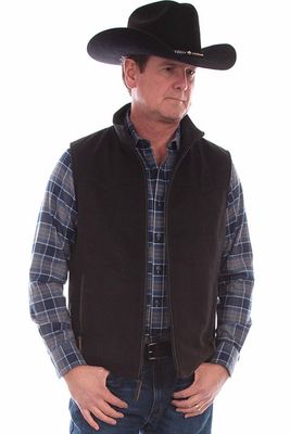Men's Scully Black Lamb Vest
