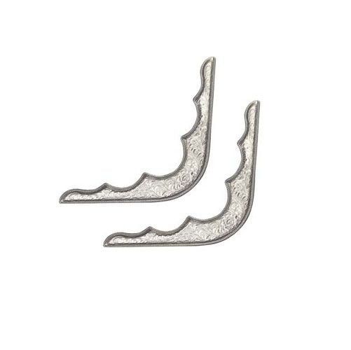 Silver Corner Pieces Silver 6"x1 - Priced per Pair