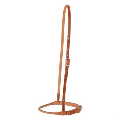 Harness Leather Round Nose Caveson (Hermann Oak Leather) Harness Leather Round Nose Caveson (Hermann Oak Leather)
