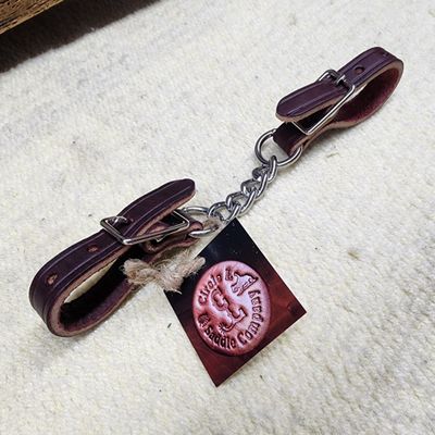 Curb Chain - Amish Single Ply Leather Single Chain