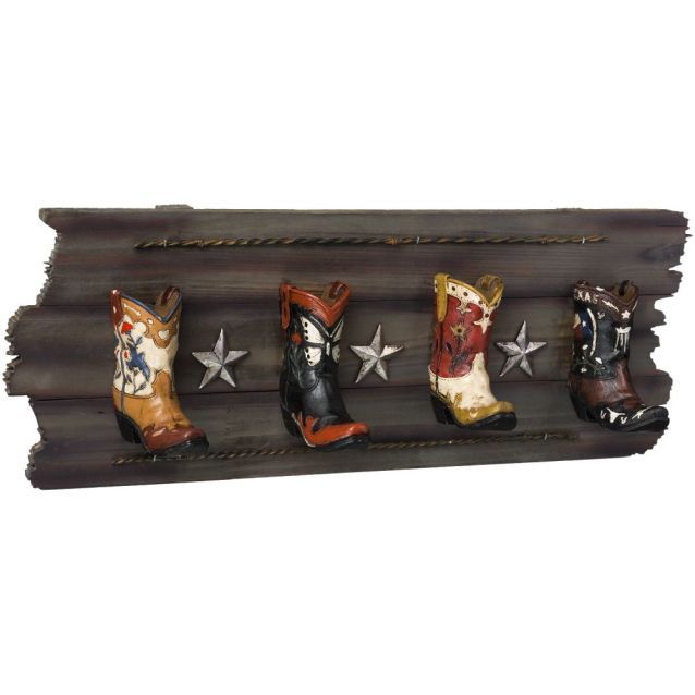 Four Hook Rack - Western Boots