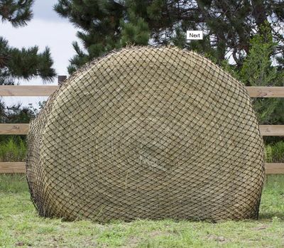 Hay Chix - "The Goldilocks" Round 5' Bale Net 1-3/4: Heavy Duty