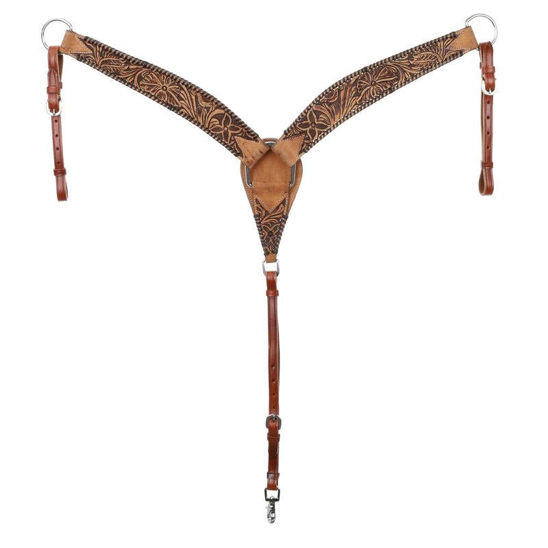 Tack Set - Browband Leather Headstall, Reins and Breast Collar