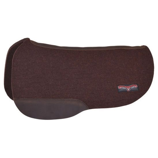 Reinsman Apex Round Wool Pad, Chocolate 28"L x 32"D x 3/4"