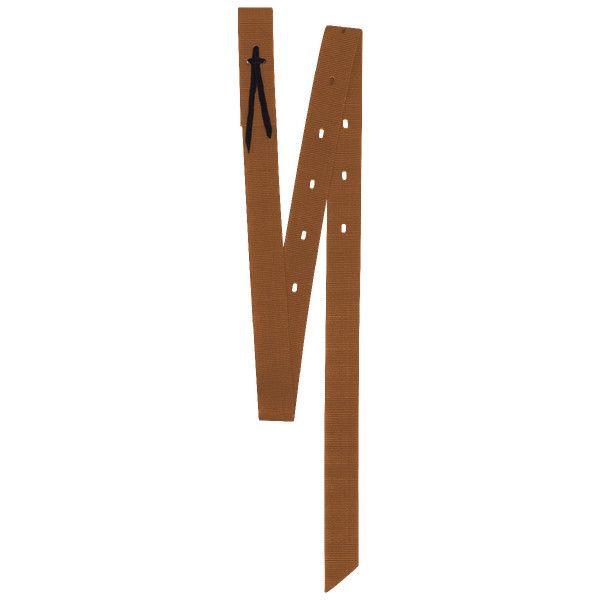 Cashel Nylon Tie Strap, Color: Brown