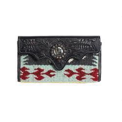 Wallet - Nocona BayLeigh, Black Woven