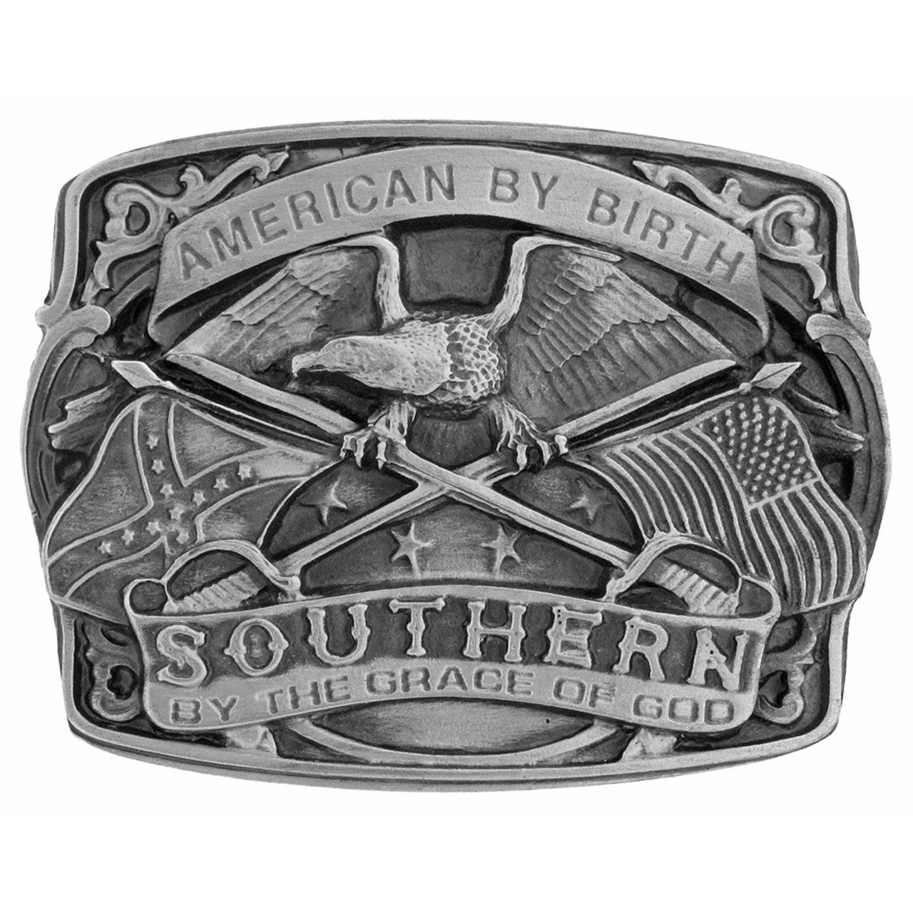 Belt Buckle - Belt Buckle - "American by Birth..."