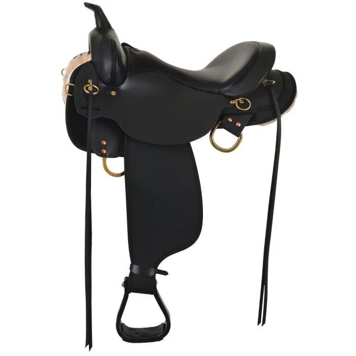 18" Wide Circle Y High Horse - Eldorado Cordura Trail Saddle - Black