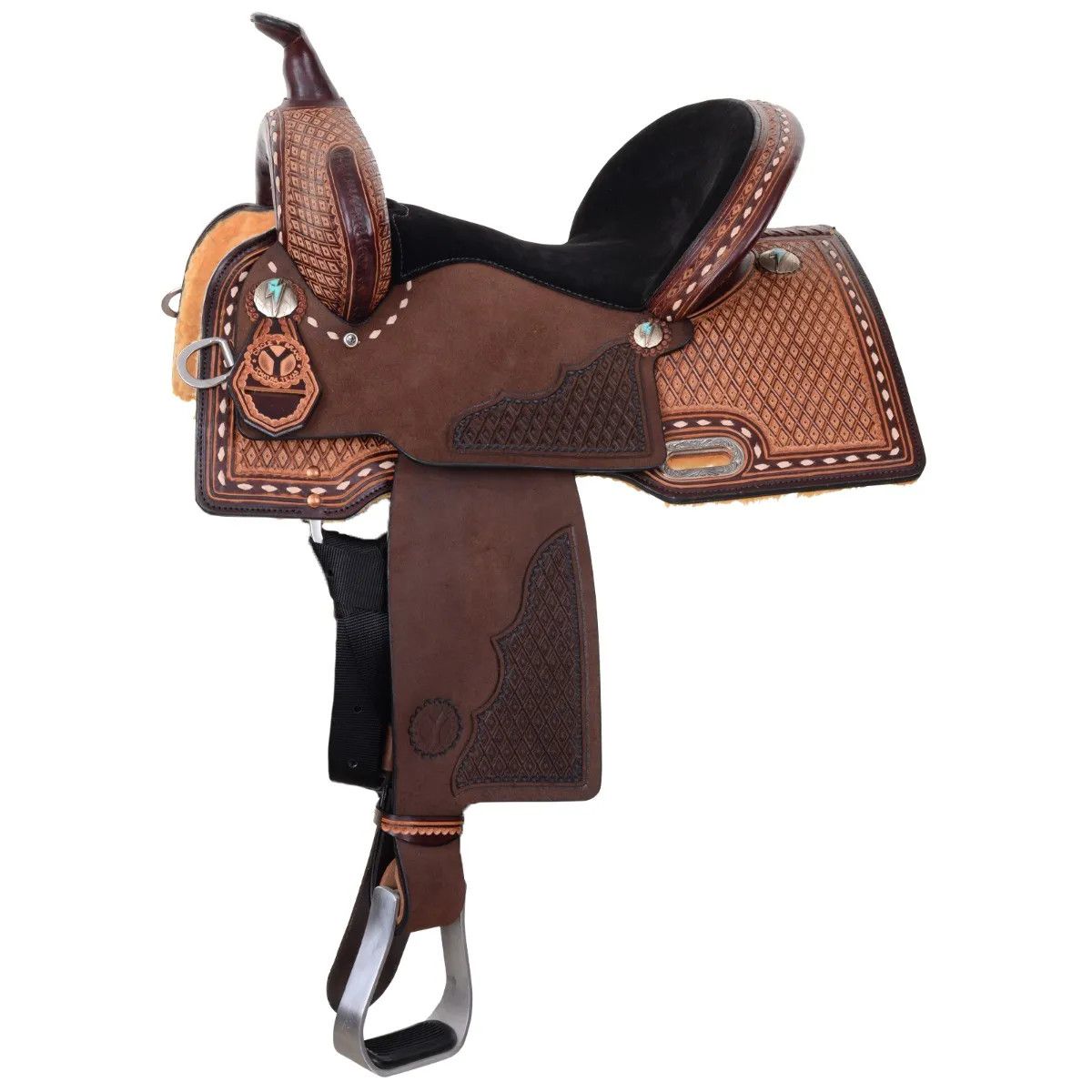 14.5" Wide Circle Y Montana Barrel Saddle