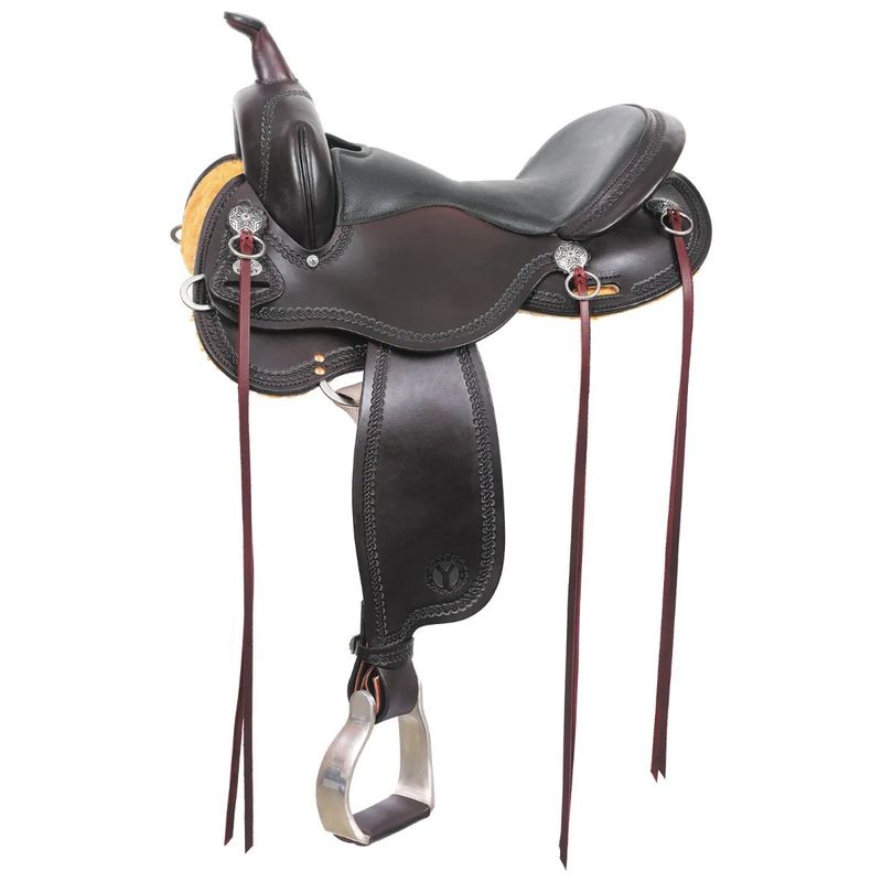 17" Wide Circle Y Gillette Wood Tree Trail Saddle