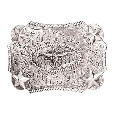 Belt Buckle - Youth Steerhead w/Stars