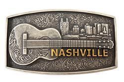 Belt Buckle - Blazin Roxx Nashville City Guitar Buckle Belt Buckle - Blazin Roxx Nashville City Guitar Buckle
