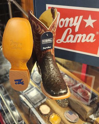 Men's Tony Lama "Blaine" Kango Amber Ostrich