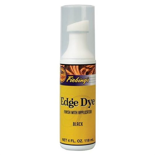 Fiebing's Edge Dye Finish w/Applicator - 4 oz Black