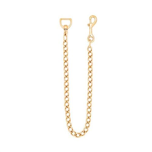 Lead Chain Brass Plated Horse - 1"x24