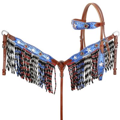 Tack Set - Liberty Browband Headstall, Reins and Breastcollar