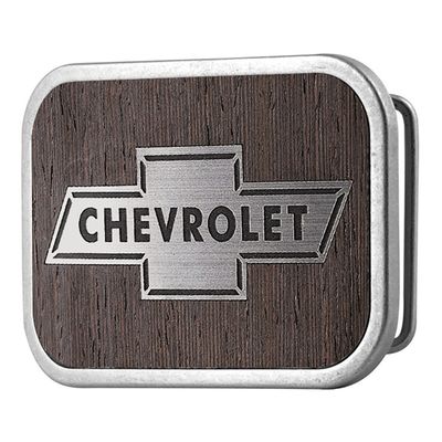 Belt Buckle - Chevy Bowtie Black Walnut
