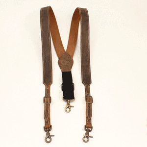 Western Pant Gallus/Suspenders - Leather
