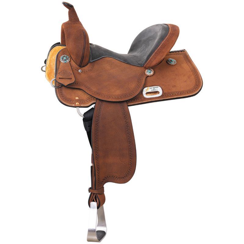 16" Wide Circle Y Proven Sahara Barrel Saddle