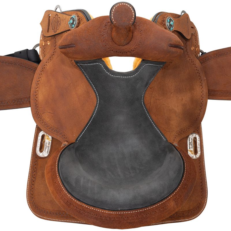 16" Wide Circle Y Proven Sahara Barrel Saddle