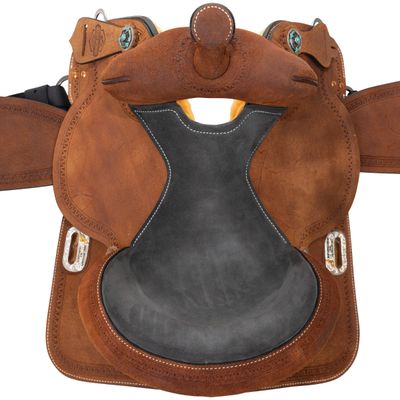 16" Wide Circle Y Proven Sahara Barrel Saddle