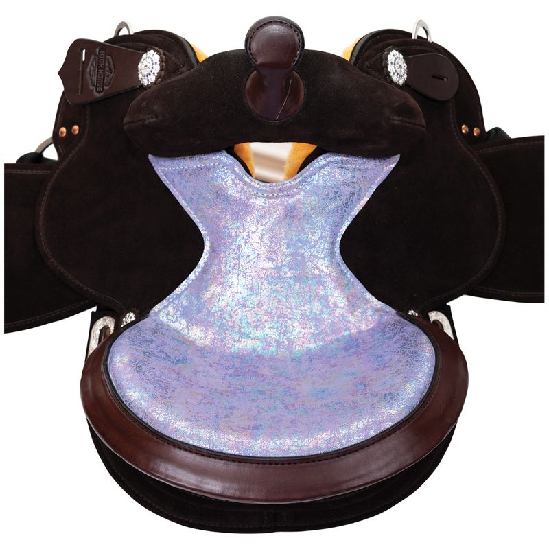 15" Wide Circle Y Pearl Barrel Saddle