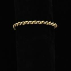 Silver Strike Mens Bracelet Twisted Silver Gold