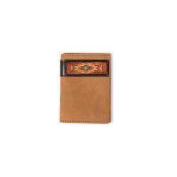 Wallet - Ariat Mens Trifold Style Wallet Southwestern Aged Bark