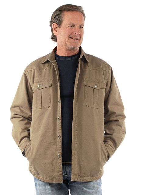Men's Scully Sherpa Lined Canvas Jacket