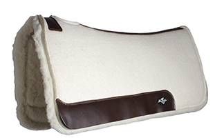 Steam Pressed Fleece Bottom Saddle Pad - 28"x30"x1-1/4" (Barrel)
