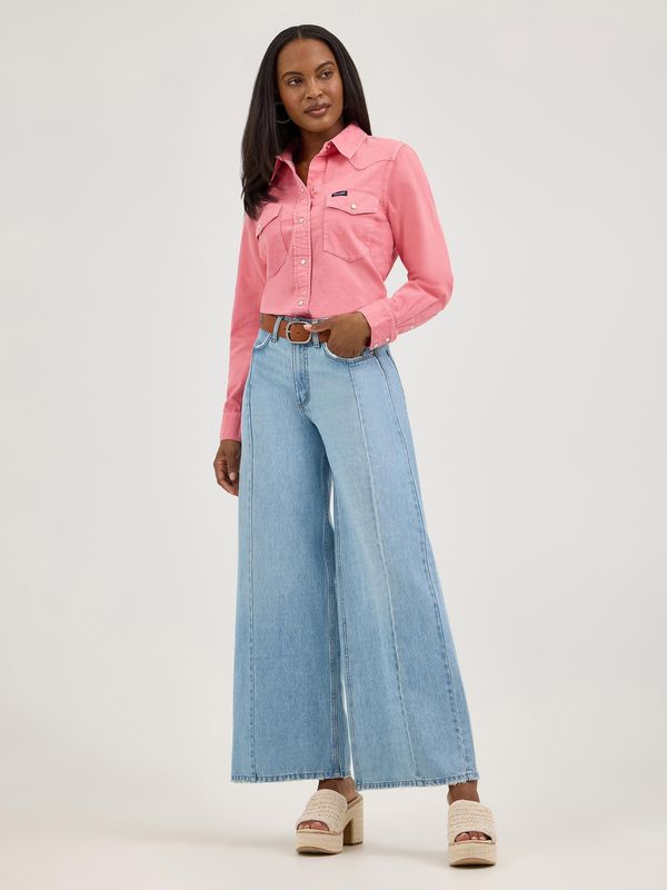 Wrangler Retro® Americana Vintage Snap Shirt - Pink