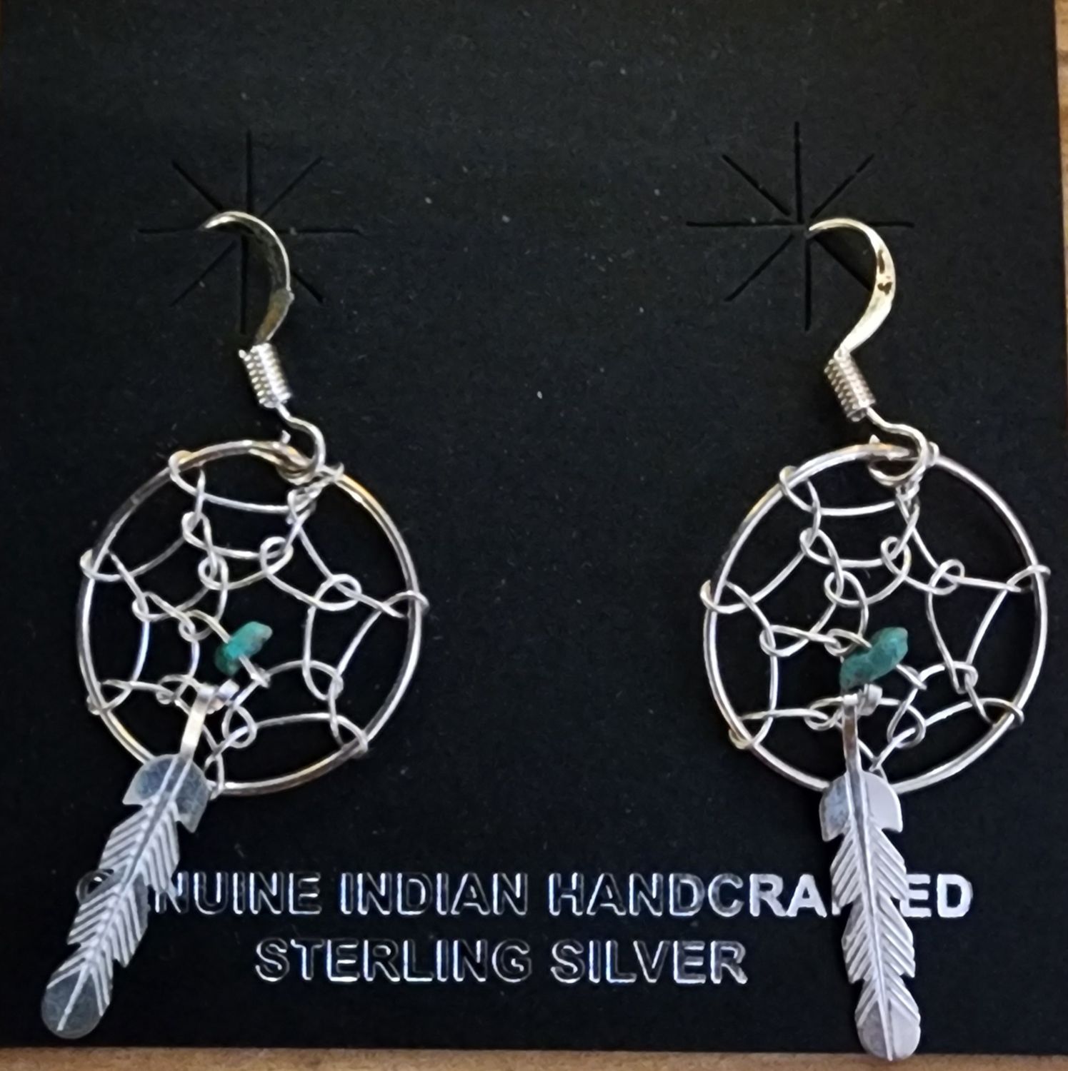 Kotah Bear Dream Catcher Sterling Silver Earrings