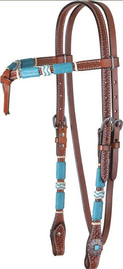 Circle Y Roundup Futurity Browband Headstall, Color: Reg Oil