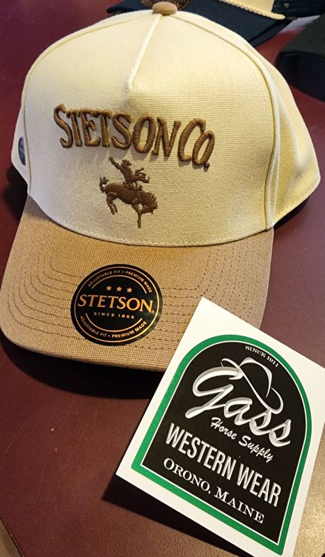 Stetson Cotton Canvas Rider Trucker Ball Cap