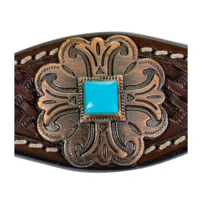 Circle Y Turquoise Roundup Breast Collar