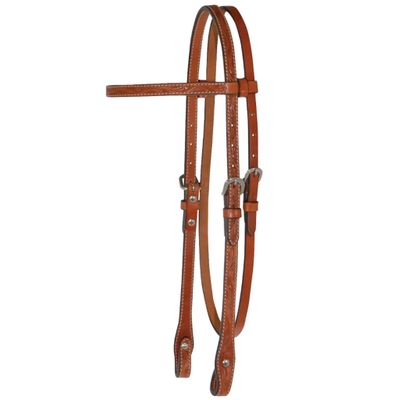 Circle Y Classic Brownband Headstall - Reg Oil