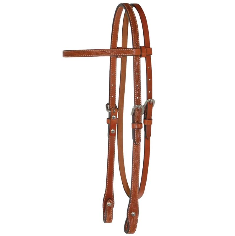 Circle Y Classic Brownband Headstall - Reg Oil