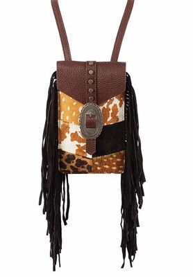 Cowhide Crossbody Slim Satchel Bag