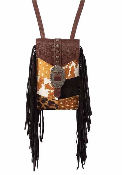 Cowhide Crossbody Slim Satchel Bag