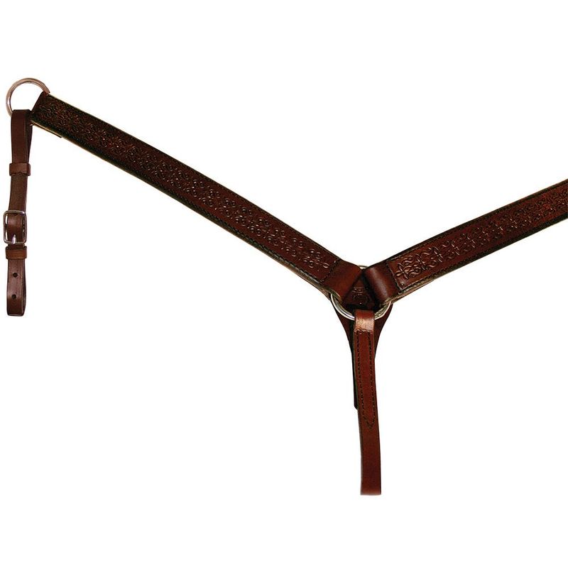 Circle Y Daisetta Breast Collar - Walnut