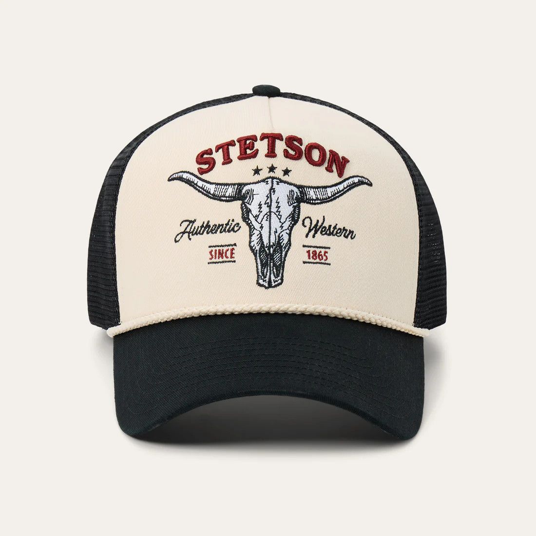 Stetson Scull Trucker Embroidered Ball Cap