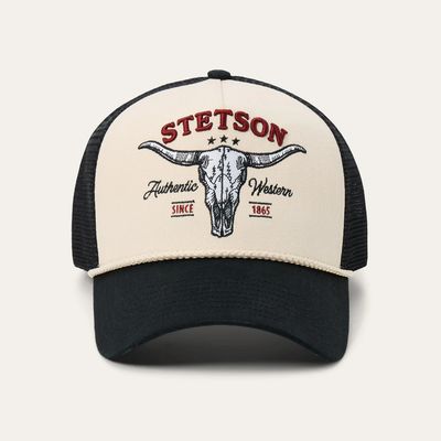 Stetson Scull Trucker Embroidered Ball Cap