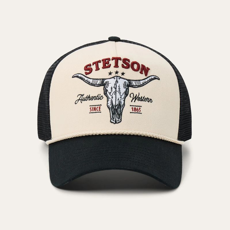 Stetson Scull Trucker Embroidered Ball Cap