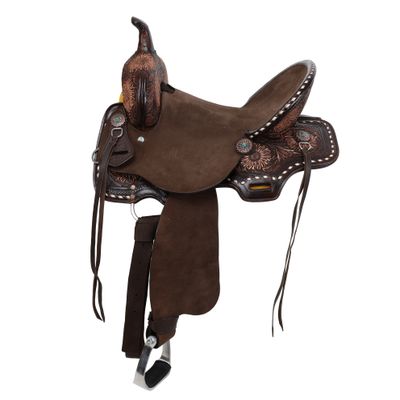 15" WIDE Double T Spinal Relief Barrel Saddle